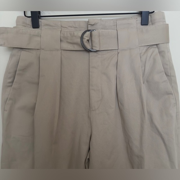 Banana Republic Cruz Pleated Wide-Leg Tan Pants - Size 6 - Picture 4 of 7